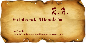 Reinhardt Nikodém névjegykártya